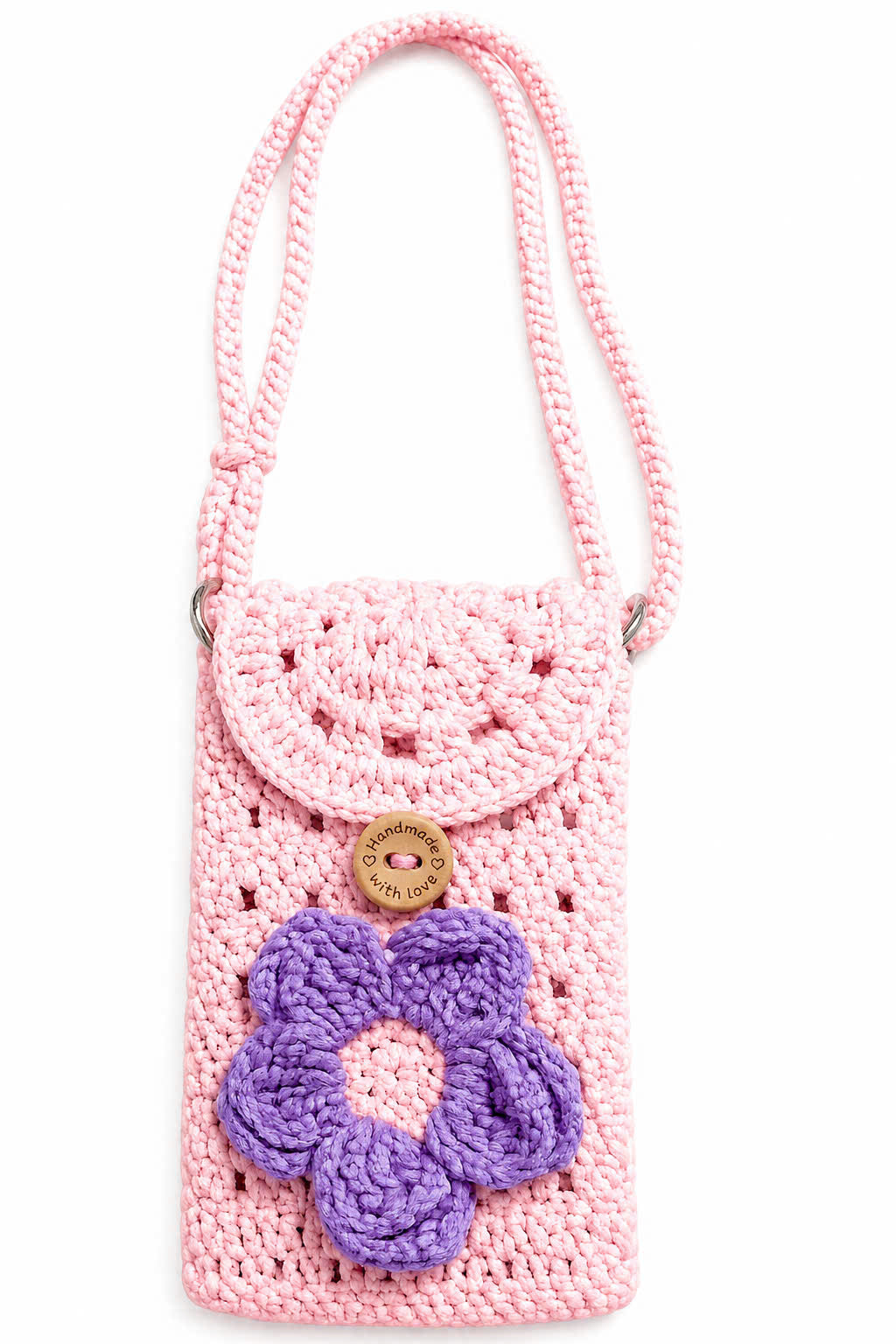 Personalized Handmade Crochet Phone Bag