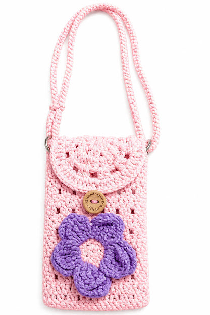Personalized Handmade Crochet Phone Bag