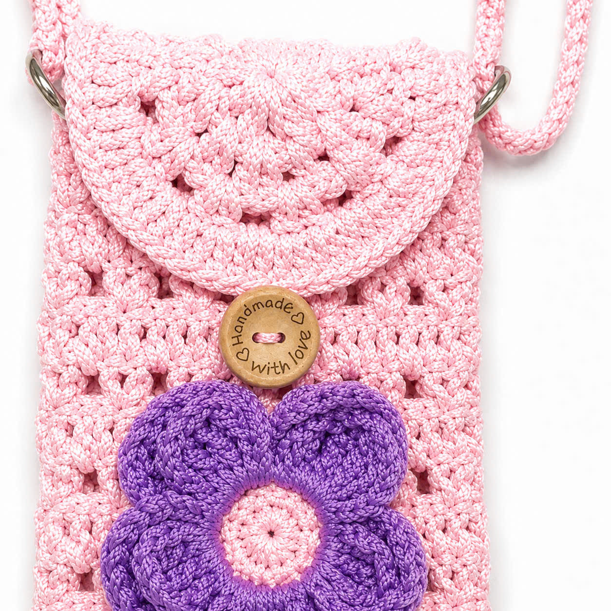 Personalized Handmade Crochet Phone Bag