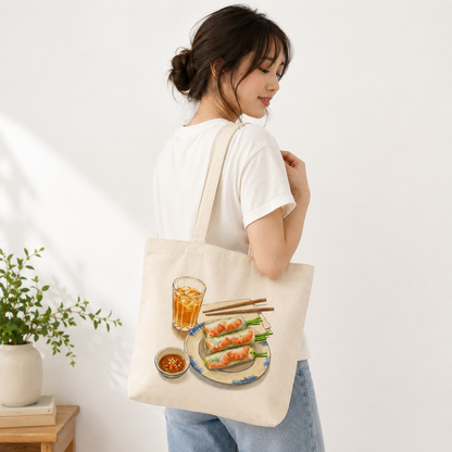 Vietnamese Fresh Spring Rolls Canvas Tote Bag