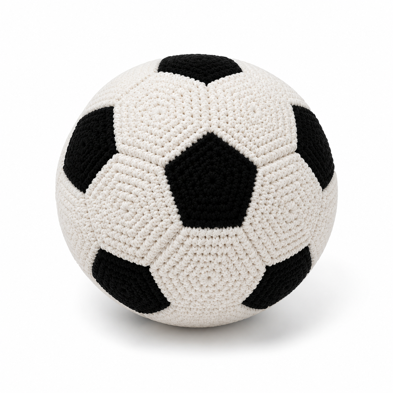 Personalized Crochet Soccer Ball Pillow