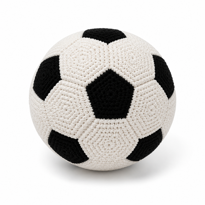 Personalized Crochet Soccer Ball Pillow
