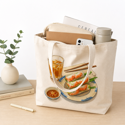 Vietnamese Fresh Spring Rolls Canvas Tote Bag