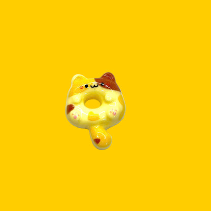 Phone keychain With Case, Yellow Phone Keychain, Cute Cat Keychain
